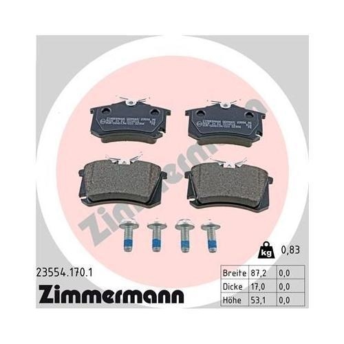 Bremsscheibe ZIMMERMANN 600.3251.20 COAT Z f&uuml;r VAG, Vorderachse