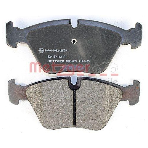 Bremsbelagsatz, Scheibenbremse METZGER 1170489 f&uuml;r BMW, Vorderachse