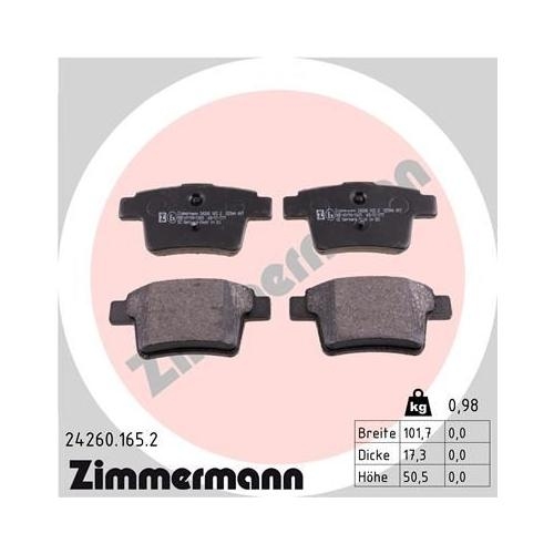 Bremsscheibe ZIMMERMANN 250.1344.20 COAT Z für FORD JAGUAR, Vorderachse