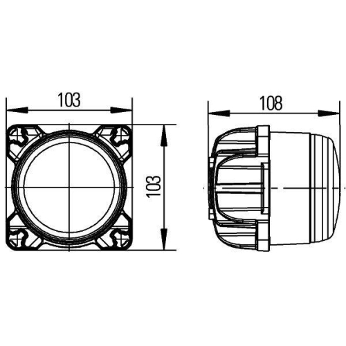 HELLA Arbeitsscheinwerfer 1G0 996 263-511 f&uuml;r CASE IH CLAAS JCB VERSATILE