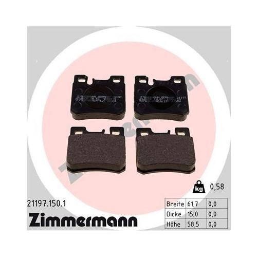 Bremsscheibe ZIMMERMANN 400.1435.20 COAT Z für MERCEDES-BENZ, Vorderachse