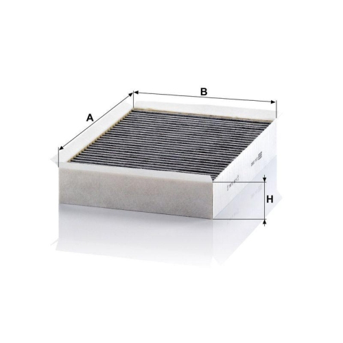 Filter, Innenraumluft MANN-FILTER CUK 2950 f&uuml;r JAGUAR
