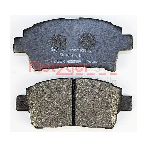 Bremsbelagsatz, Scheibenbremse METZGER 1170586 GREENPARTS f&uuml;r TOYOTA