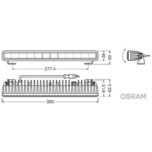 Fernscheinwerfer ams-OSRAM LEDDL106-SP LEDriving® LIGHTBAR SX300 für