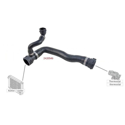 METZGER K&uuml;hlerschlauch 2420549 f&uuml;r BMW