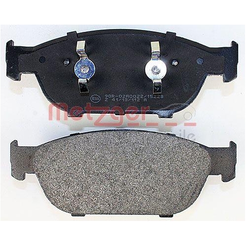Bremsbelagsatz, Scheibenbremse METZGER 1170657 GREENPARTS f&uuml;r VAG, Vorderachse