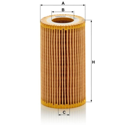 &Ouml;lfilter MANN-FILTER HU 718/1 k f&uuml;r CHRYSLER MERCEDES-BENZ