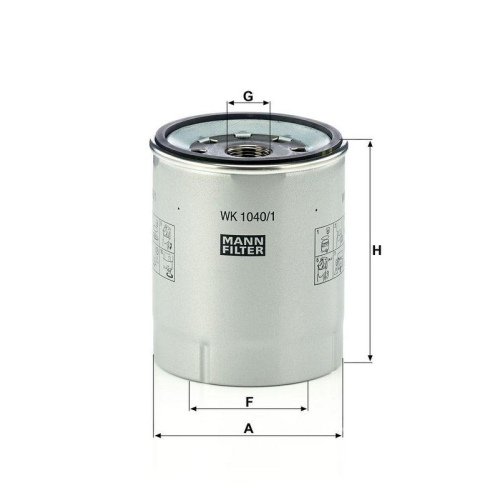MANN-FILTER WK 1040/1 x Kraftstofffilter f&uuml;r RENAULT VOLVO DENNIS RENAULT TRUCKS