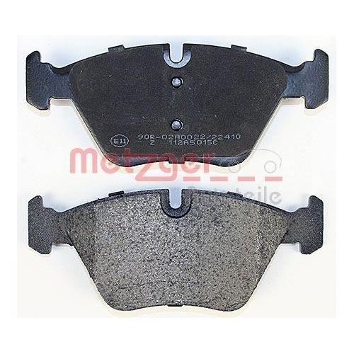 Bremsbelagsatz, Scheibenbremse METZGER 1170684 f&uuml;r BMW, Vorderachse