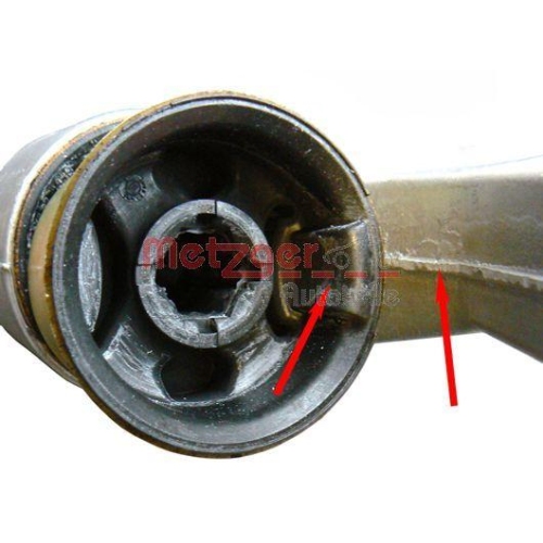 Lagerung, Lenker METZGER 52004508 f&uuml;r VAG, Hinterachse links, Hinterachse rechts
