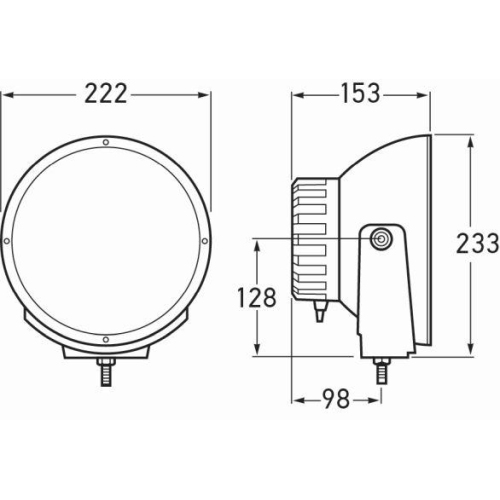 HELLA Fernscheinwerfer 1F8 007 560-711 f&uuml;r, links, rechts