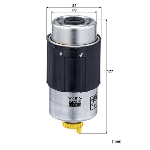 Kraftstofffilter MANN-FILTER WK 8157 f&uuml;r FORD JCB LOMBARDINI