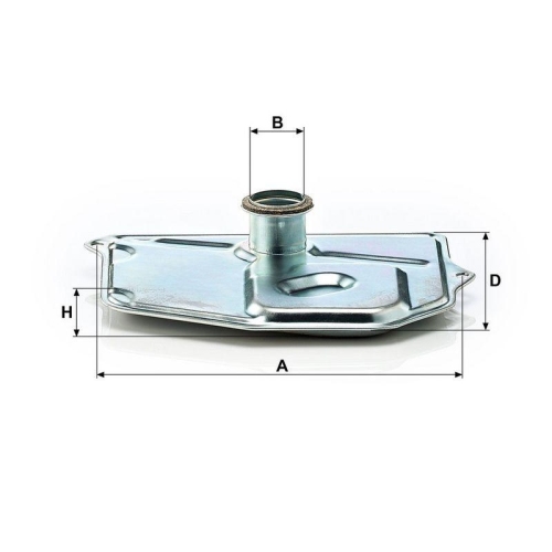 Hydraulikfilter, Automatikgetriebe MANN-FILTER H 199/1 f&uuml;r MERCEDES-BENZ