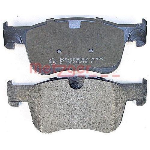 Bremsbelagsatz, Scheibenbremse METZGER 1170804 f&uuml;r CITRO&Euml;N, Vorderachse