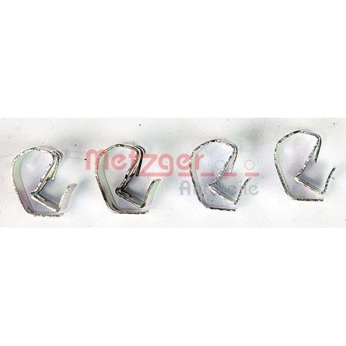 Bremsbelagsatz, Scheibenbremse METZGER 1170811 f&uuml;r MAZDA, Vorderachse