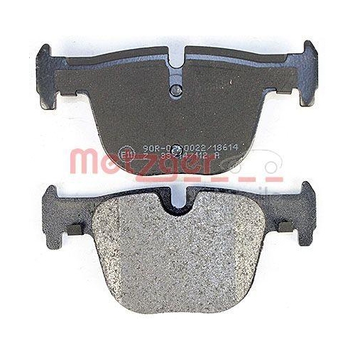 Bremsbelagsatz, Scheibenbremse METZGER 1170816 GREENPARTS f&uuml;r BMW, Hinterachse