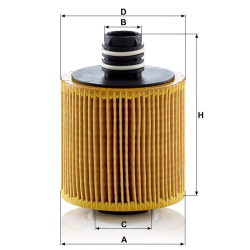 &Ouml;lfilter MANN-FILTER HU 8006 z f&uuml;r CHRYSLER FIAT OPEL SUZUKI VAUXHALL