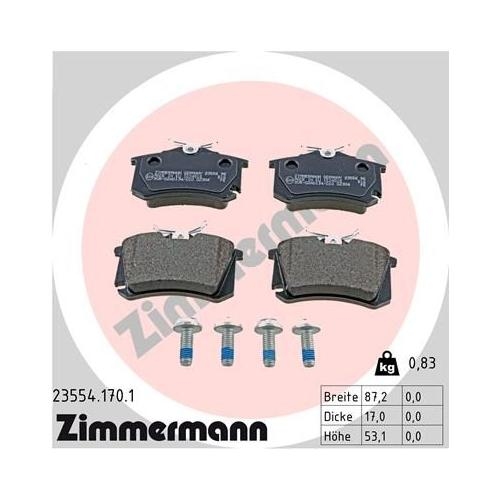 Bremsscheibe ZIMMERMANN 100.1240.52 SPORT Z für VAG VW (FAW), Vorderachse