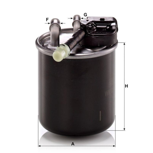 Kraftstofffilter MANN-FILTER WK 820/17 f&uuml;r MERCEDES-BENZ NISSAN
