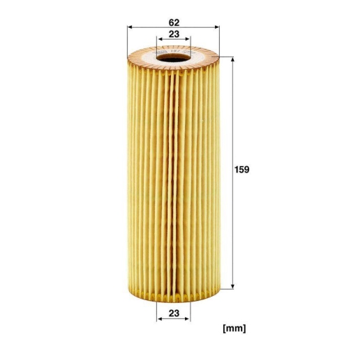 &Ouml;lfilter MANN-FILTER HU 727/1 x f&uuml;r MERCEDES-BENZ SSANGYONG VAG