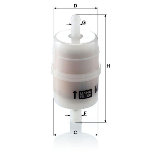 Kraftstofffilter MANN-FILTER WK 32/6 f&uuml;r ISUZU MERCEDES-BENZ