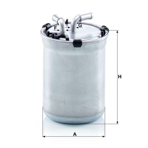 Kraftstofffilter MANN-FILTER WK 823/2 f&uuml;r VAG