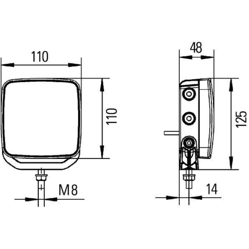 HELLA R&uuml;ckfahrleuchte 2ZR 012 456-201 f&uuml;r IVECO KEMPF FELDBINDER, hinten