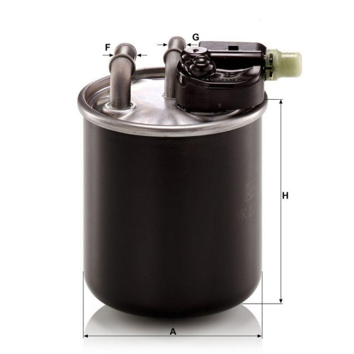 Kraftstofffilter MANN-FILTER WK 820/14 f&uuml;r MERCEDES-BENZ NISSAN
