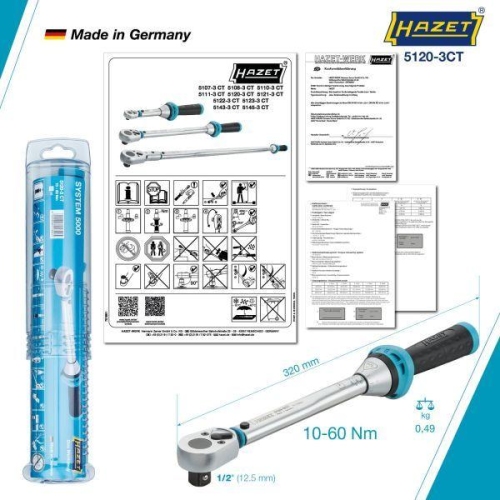 Drehmomentschlüssel HAZET 5120-3CT für