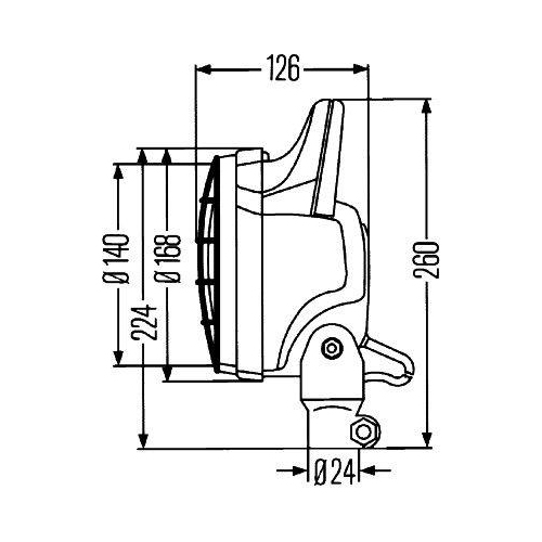 HELLA Arbeitsscheinwerfer 1G4 003 470-141 Matador f&uuml;r AUDI DAF IVECO VW BOMAG