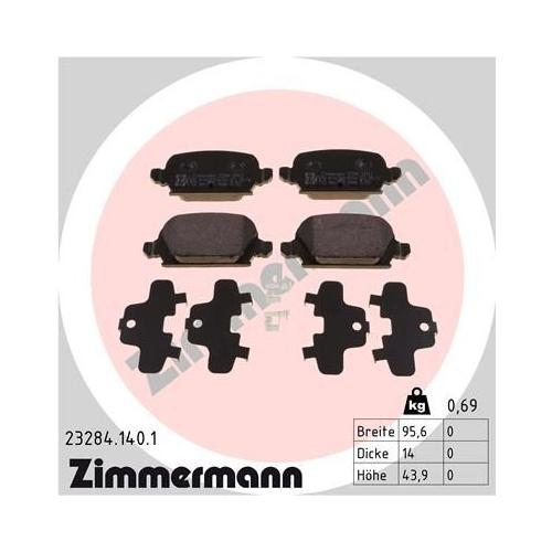 Bremsscheibe ZIMMERMANN 430.1490.20 COAT Z für OPEL GENERAL MOTORS, Vorderachse