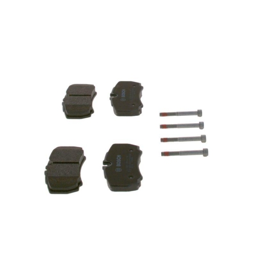 Bremsbelagsatz, Scheibenbremse BOSCH 0 986 424 750 f&uuml;r FORD IVECO, Hinterachse