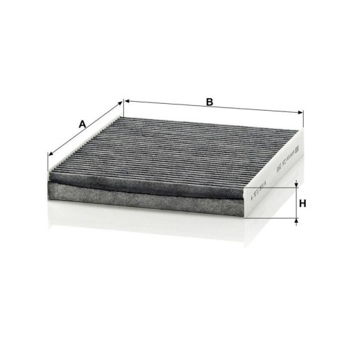 Filter, Innenraumluft MANN-FILTER CUK 2545 f&uuml;r MERCEDES-BENZ VAG