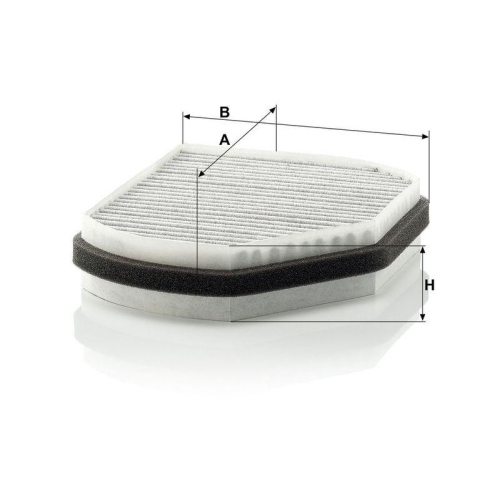 Filter, Innenraumluft MANN-FILTER CUK 2897 f&uuml;r MERCEDES-BENZ
