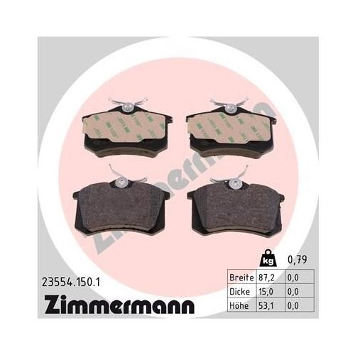 Bremsscheibe ZIMMERMANN 100.1235.52 SPORT Z f&uuml;r VAG VW (FAW) VW (SVW)