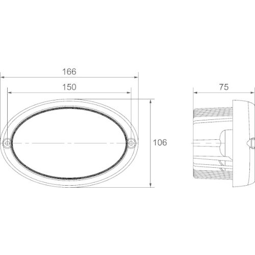 HELLA Arbeitsscheinwerfer 1GA 996 761-021 für KÄSSBOHRER