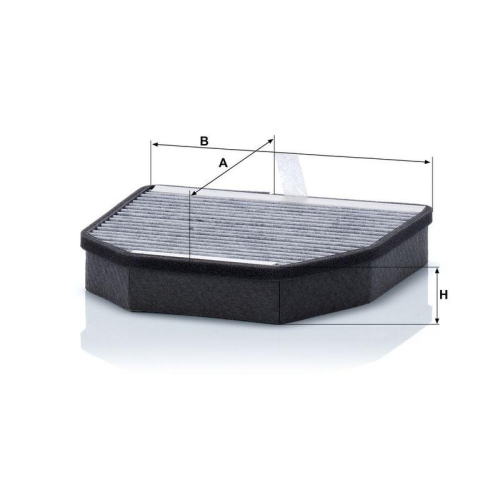 Filter, Innenraumluft MANN-FILTER CUK 2241-2 f&uuml;r MERCEDES-BENZ