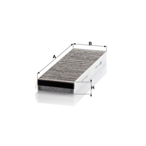 Filter, Innenraumluft MANN-FILTER CUK 3023-2 f&uuml;r VAG, hinter dem Handschuhfach