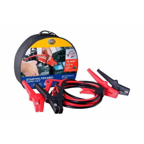 HELLA Starthilfekabel 8KS 236 689-011 f&uuml;r, f&uuml;r Fahrzeuge mit Ottomotor