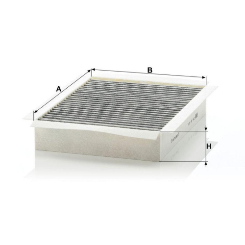 Filter, Innenraumluft MANN-FILTER CUK 26 003 f&uuml;r JAGUAR
