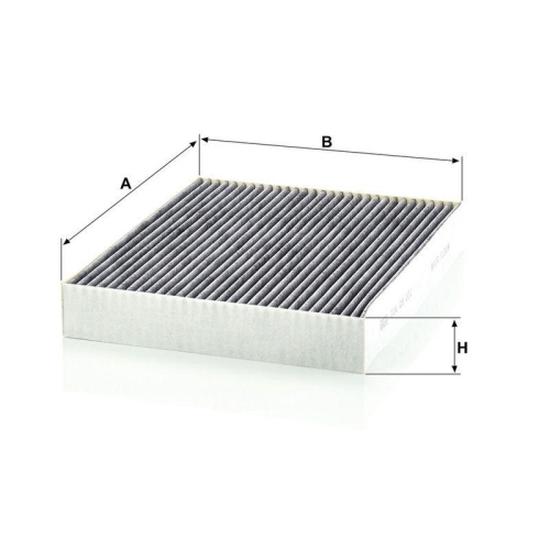 Filter, Innenraumluft MANN-FILTER CUK 28 001 f&uuml;r FORD, hinter dem Handschuhfach