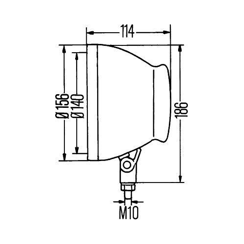 Arbeitsscheinwerfer HELLA 1G3 003 710-021 f&uuml;r DAF GOLDHOFER HYSTER SCHAEFF BCS