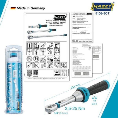 Drehmomentschlüssel HAZET 5108-3CT für