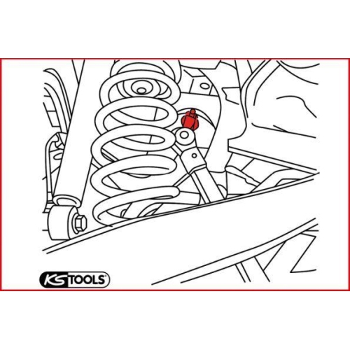 Einstellwerkzeug, Sturz-/Spureinstellung KS TOOLS 700.2385 f&uuml;r