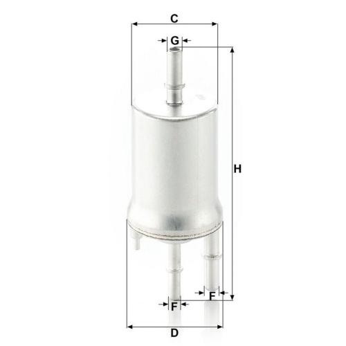 Kraftstofffilter MANN-FILTER WK 6015 f&uuml;r VAG
