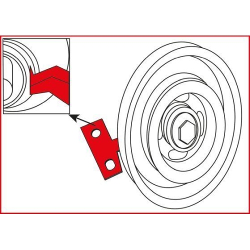 Einstellwerkzeugsatz, Steuerzeiten KS TOOLS 400.4125 für