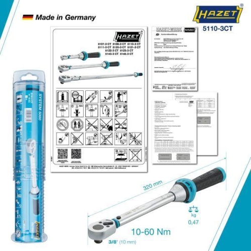 Drehmomentschlüssel HAZET 5110-3CT für