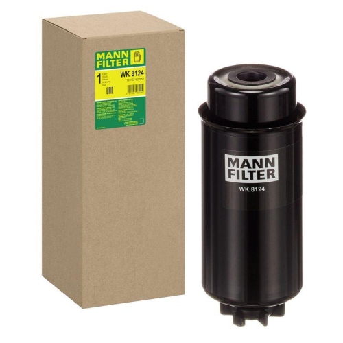 Kraftstofffilter MANN-FILTER WK 8124 f&uuml;r IVECO CASE IH MASSEY FERGUSON DEUTZ