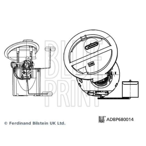 Kraftstoff-F&ouml;rdereinheit BLUE PRINT ADBP680014 f&uuml;r MERCEDES-BENZ