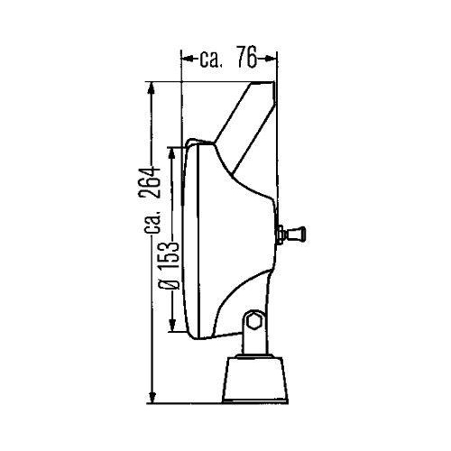 HELLA Arbeitsscheinwerfer 1G4 004 480-001 für MAN BOMAG CASE IH O&K STEINBOCK